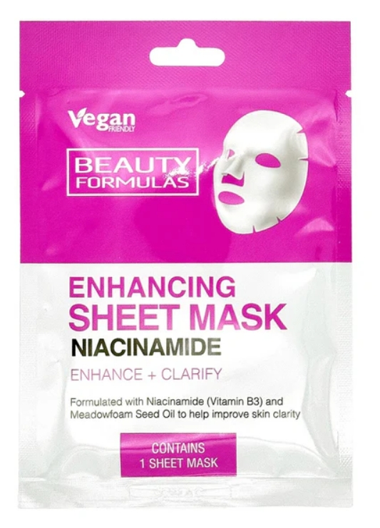 Beauty Formulas Maschera Rinforzante in Tessuto alla Niacinamide