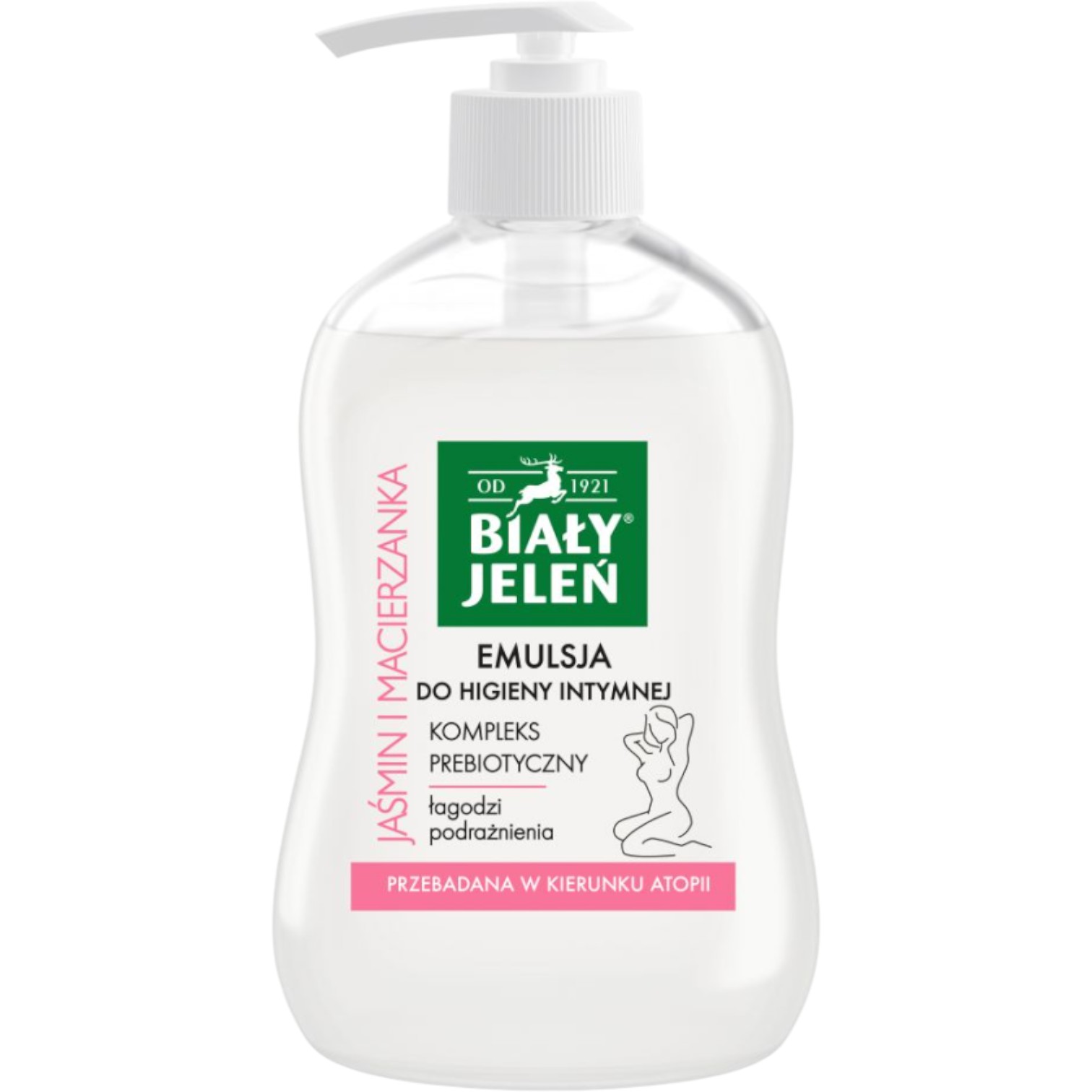 Biały jeleń Emulsja do higieny intymnej z jaśminem i macierzanką, 500 ml