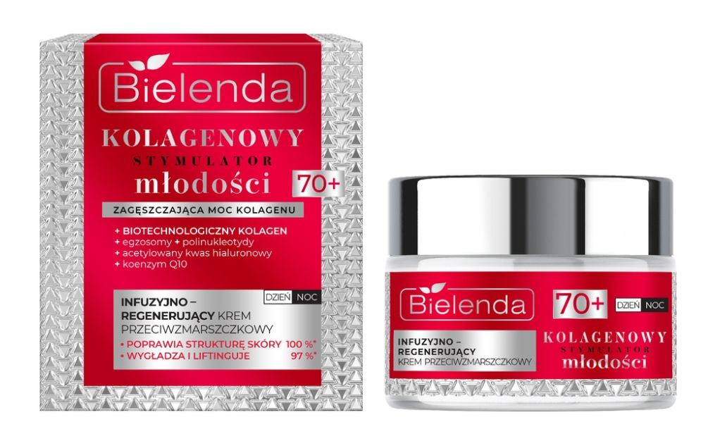 Bielenda Kolagenowy Stymulator Młodości krem infuzyjno-regenerujący 70+ dzień/noc