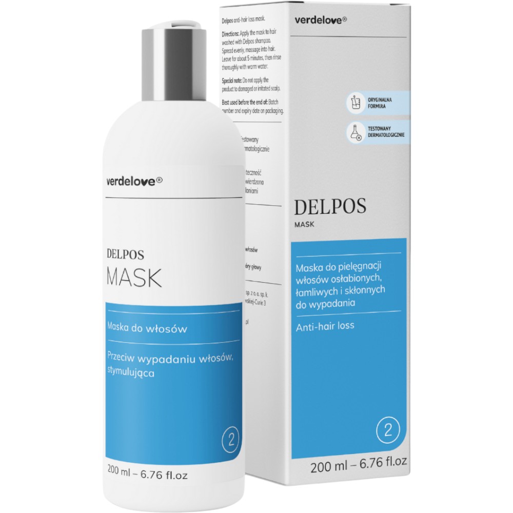 Verdelove Delpos Anti Hair Loss Mask, Maska do pielęgnacji włosów osłabionych