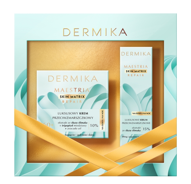 Dermika Zestaw Maestria 60+ Krem do twarzy + Serum