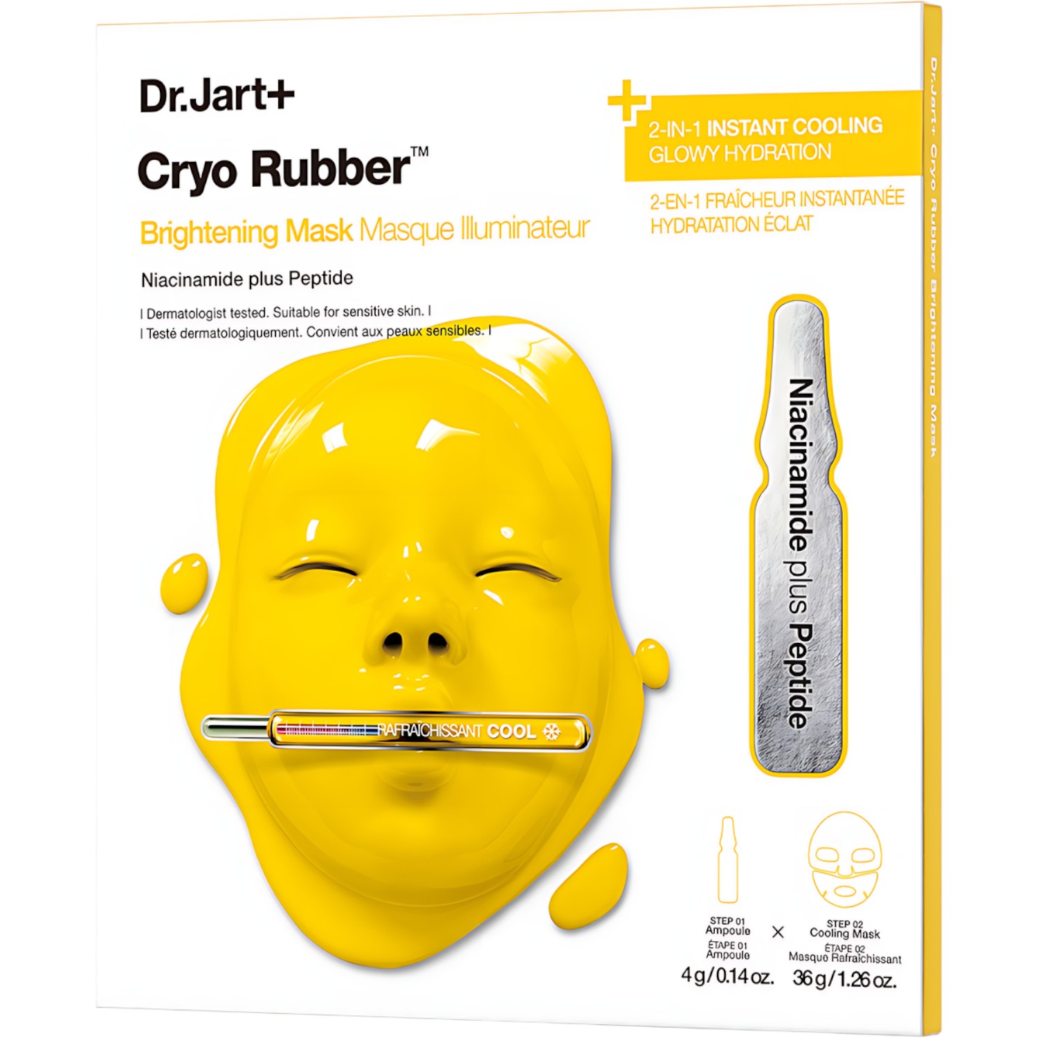 Dr.Jart+ Cryo Rubber™ Brightening Mask Maseczka rozświetlająca w płachcie