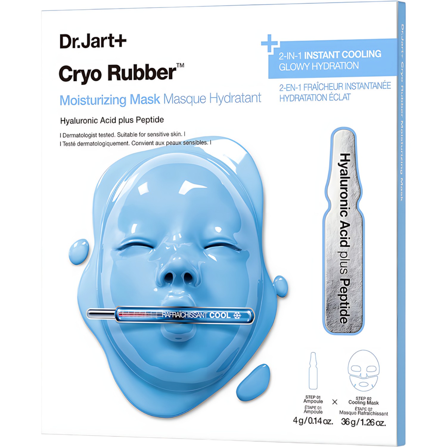 Dr.Jart+ Cryo Rubber™ Moisturizing Mask Maseczka nawilżająca z kwasem hialuronowym