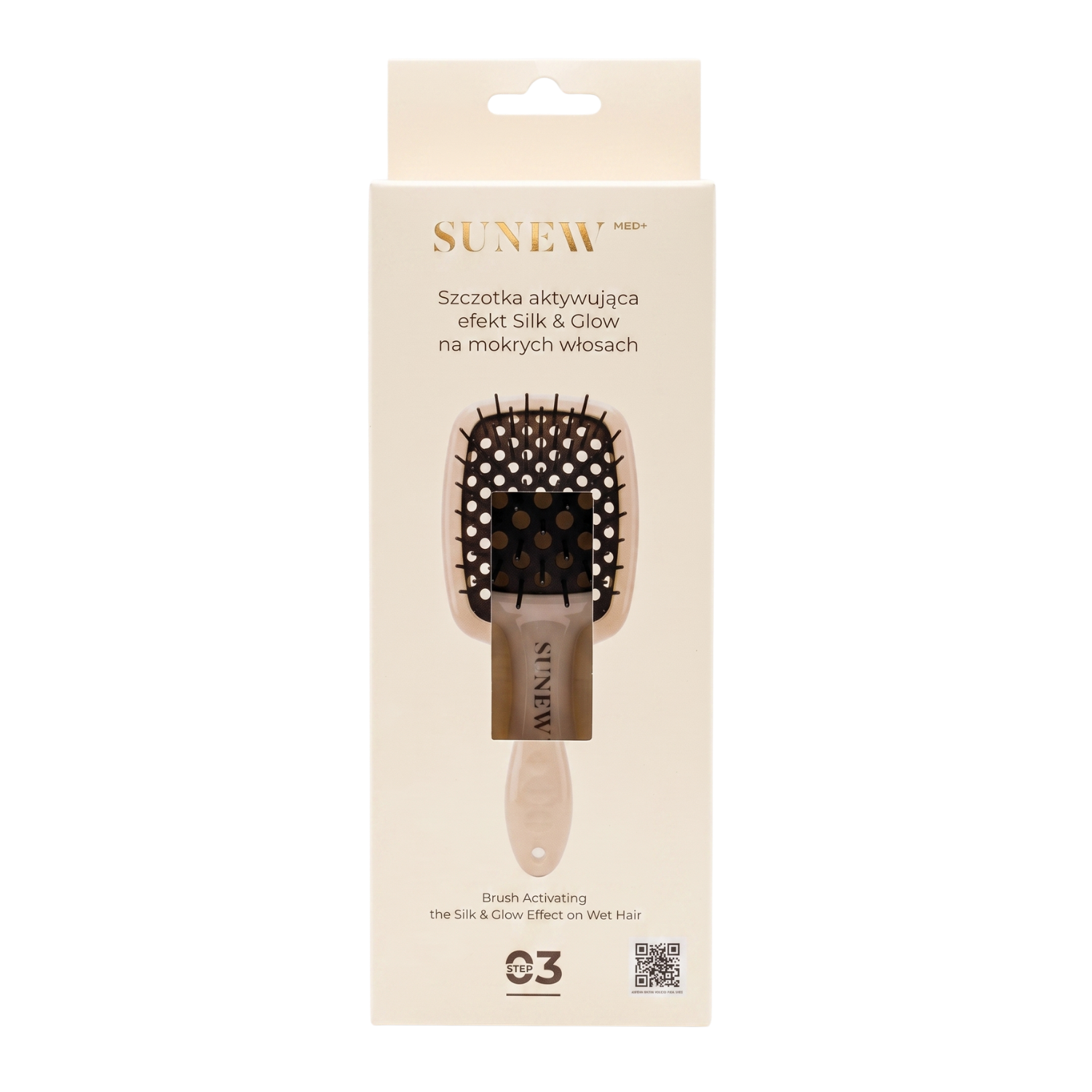 SunewMed+ Silk & Glow Szczotka aktywująca efekt silk&glow na mokrych włosach