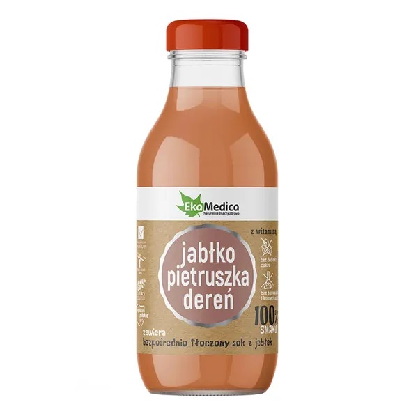 EkaMedica Jabłko Pietruszka Dereń, Sok, 300 ml