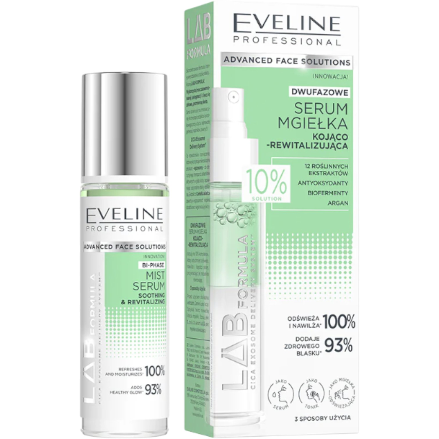Eveline Lab Formula Dwufazowe serum mgiełka kojąca do twarzy, 30 ml