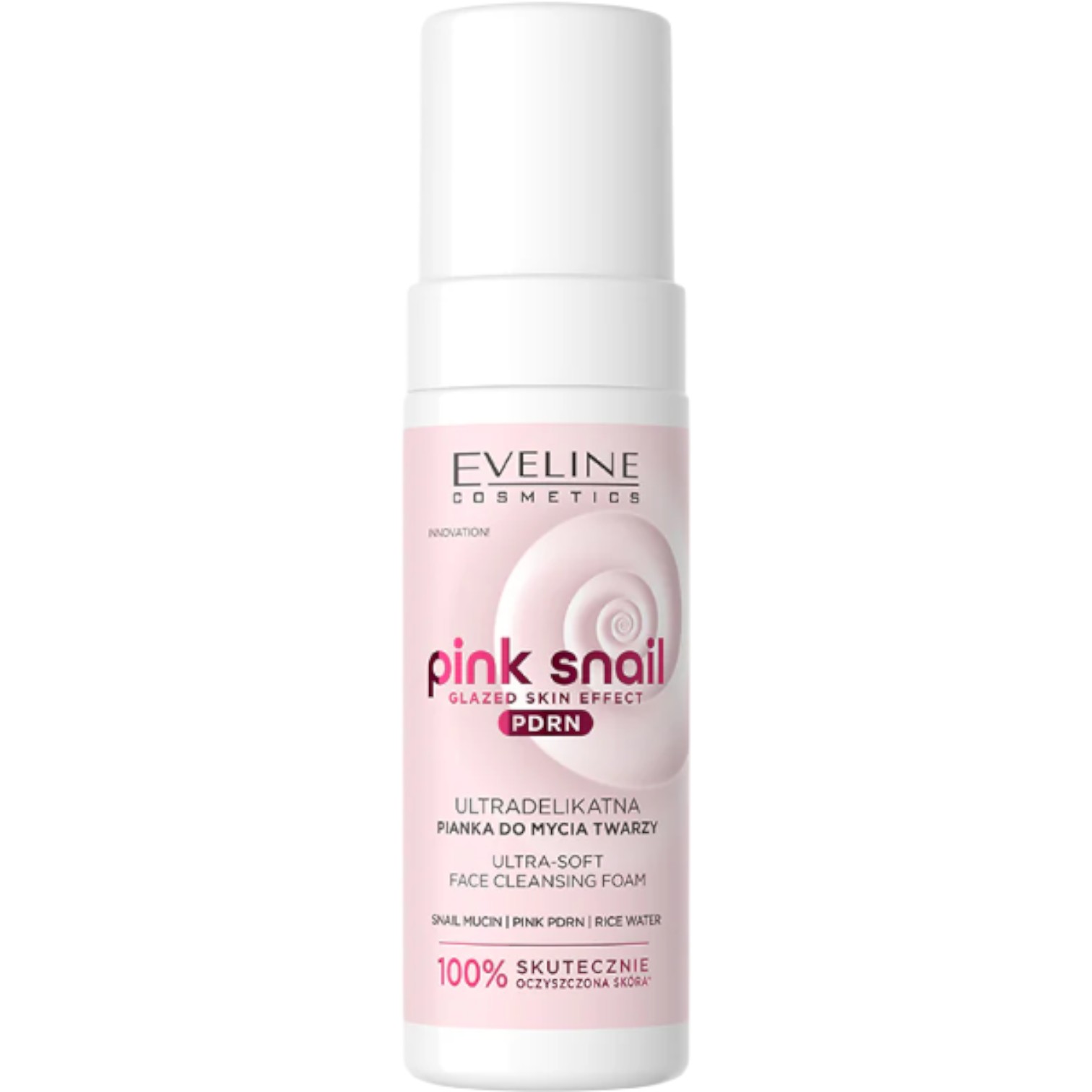 Eveline Pink Snail Pianka do mycia twarzy, 150 ml