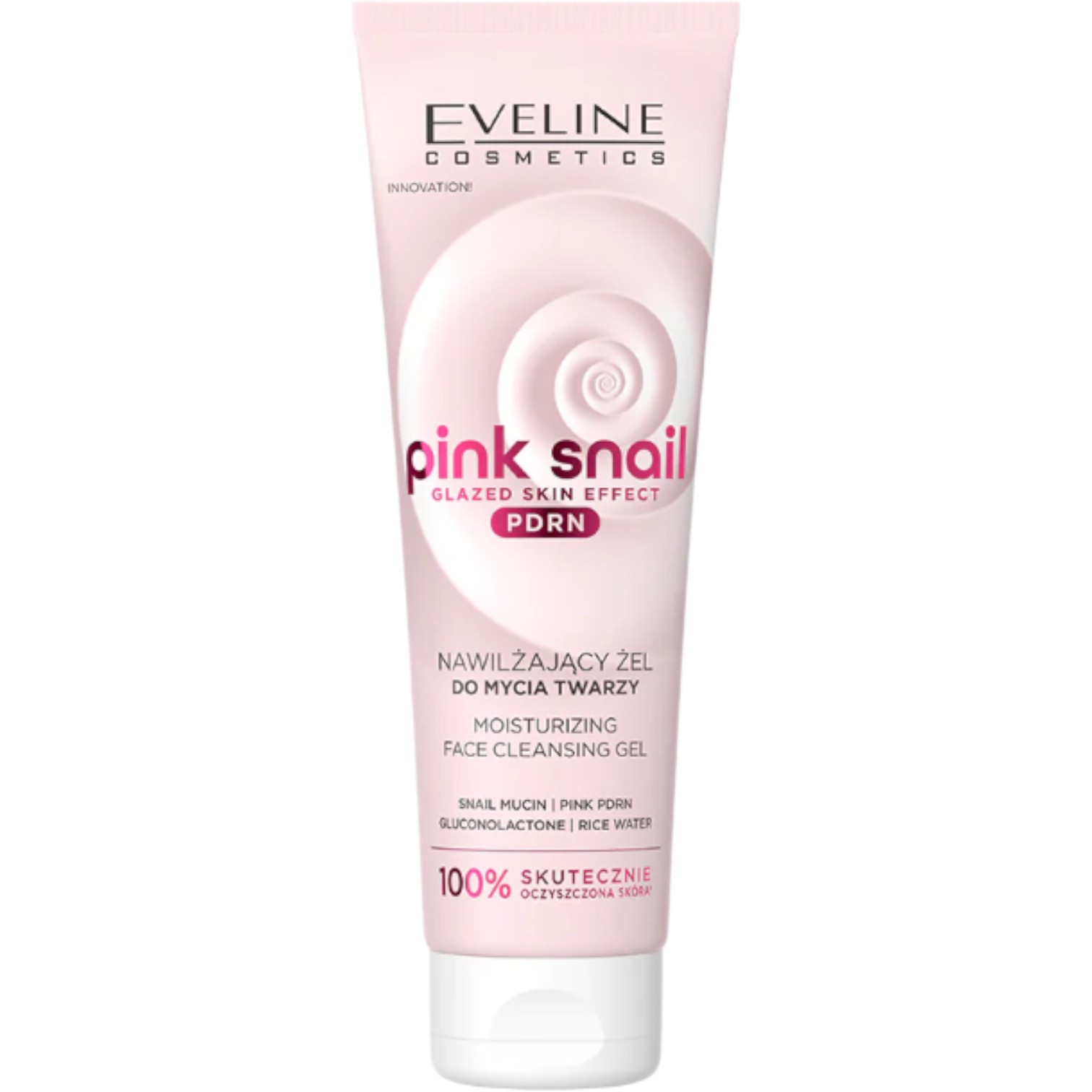 Eveline Pink Snail Żel do mycia twarzy, 140 ml
