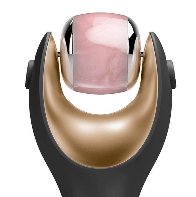 Geske Face Roller Head Testina per rullo viso in quarzo rosa