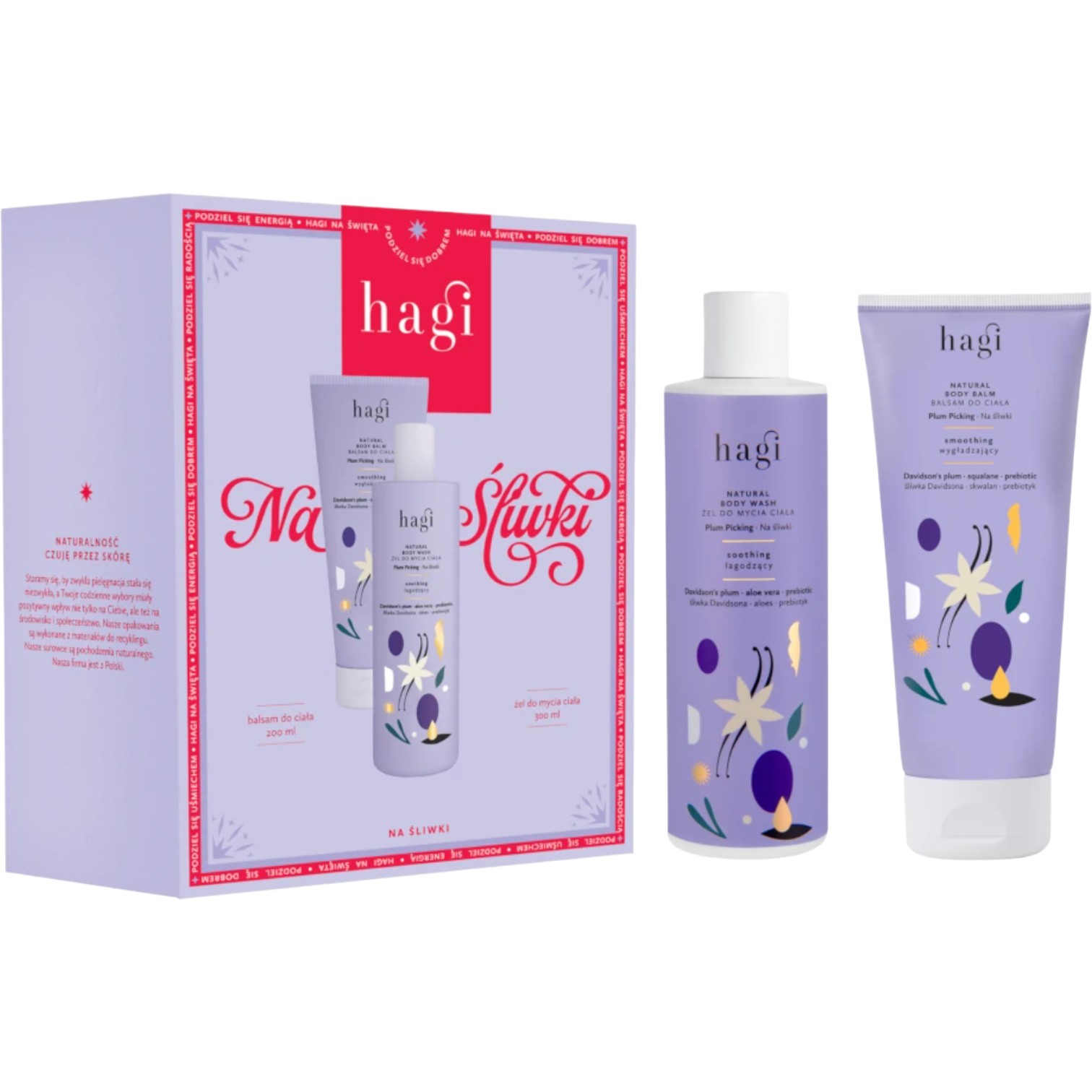 Hagi Set Alle Prugne: Gel Doccia 300 Ml + Balsamo Corpo 200 Ml