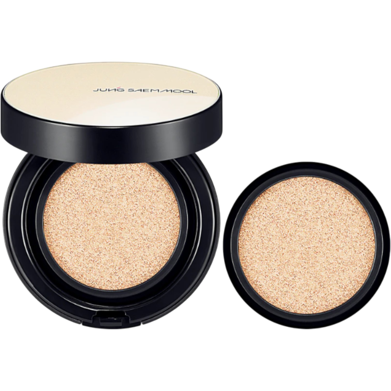 Jung Saem Mool Essential Skin Nuder Cushion Refill Included, Nawilżający podkład w gąbce + napełnienie, SPF50, Fair Light