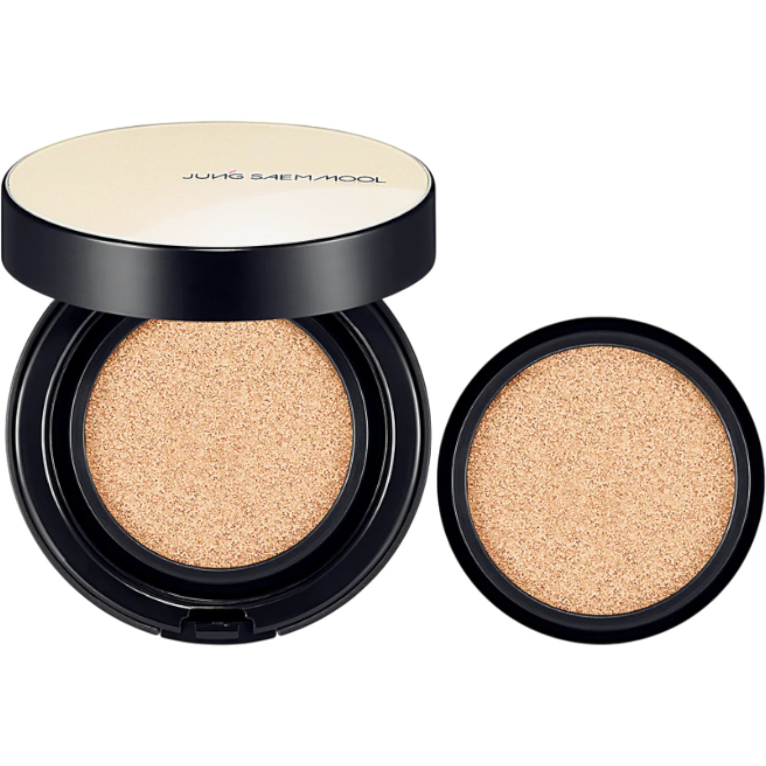 Jung Saem Mool Skin Nuder Cushion Refill Included, Nawilżający podkład w gąbce + napełnienie, SPF50, N Light