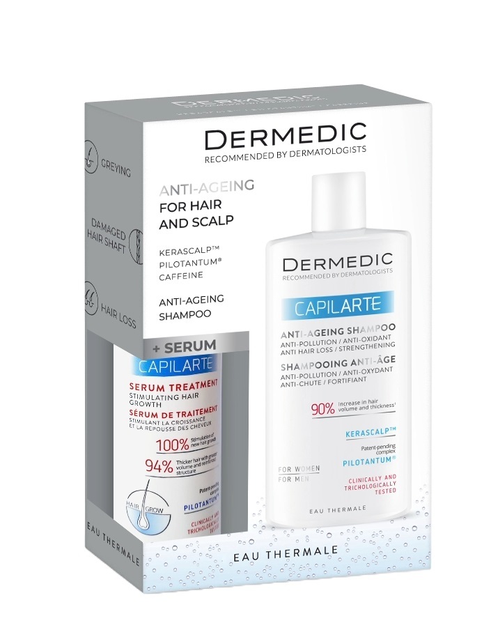 Dermedic Capilarte Set Antietà: Siero-Trattamento + Shampoo