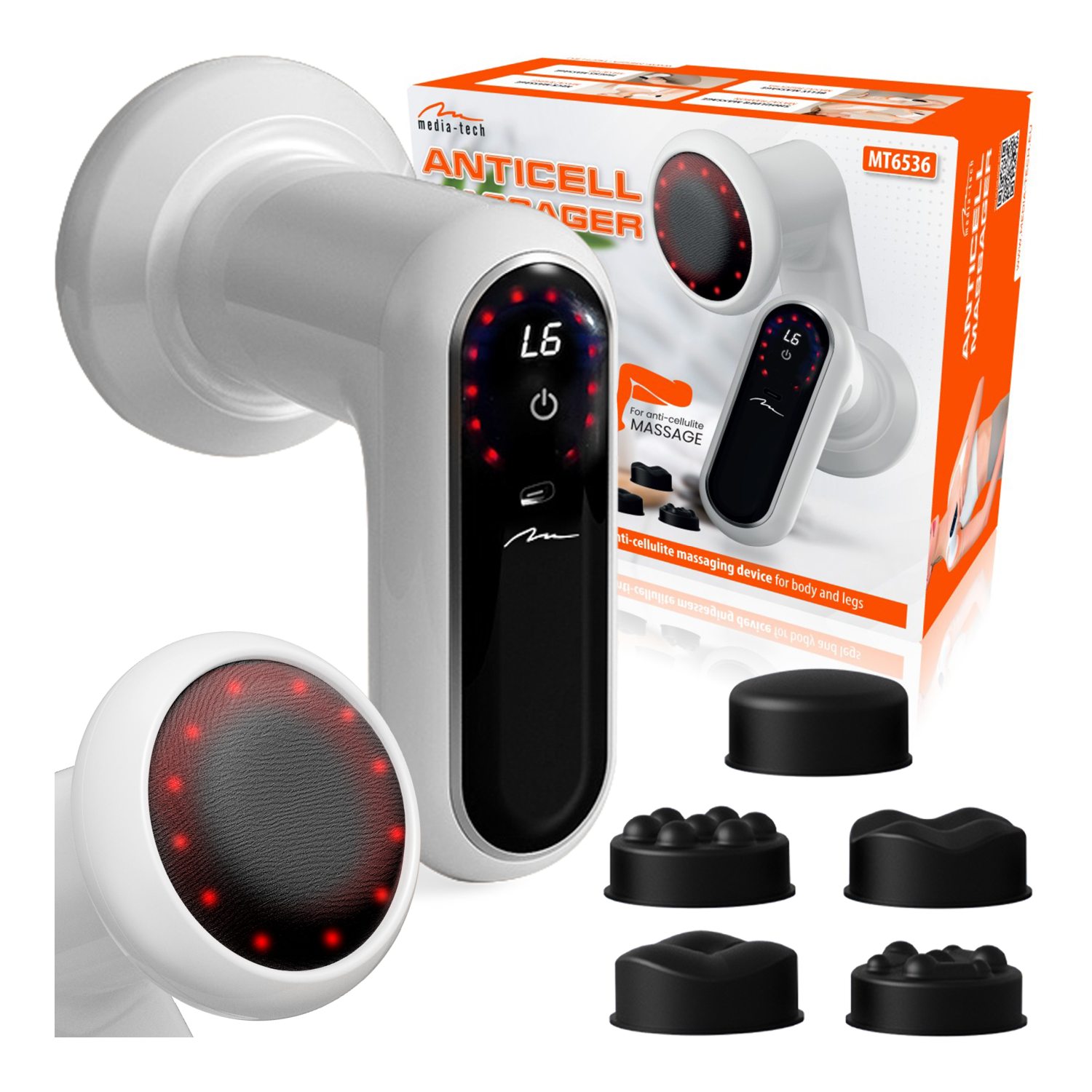Media-Tech Anticell Massager, Massaggiatore anticellulite senza fili