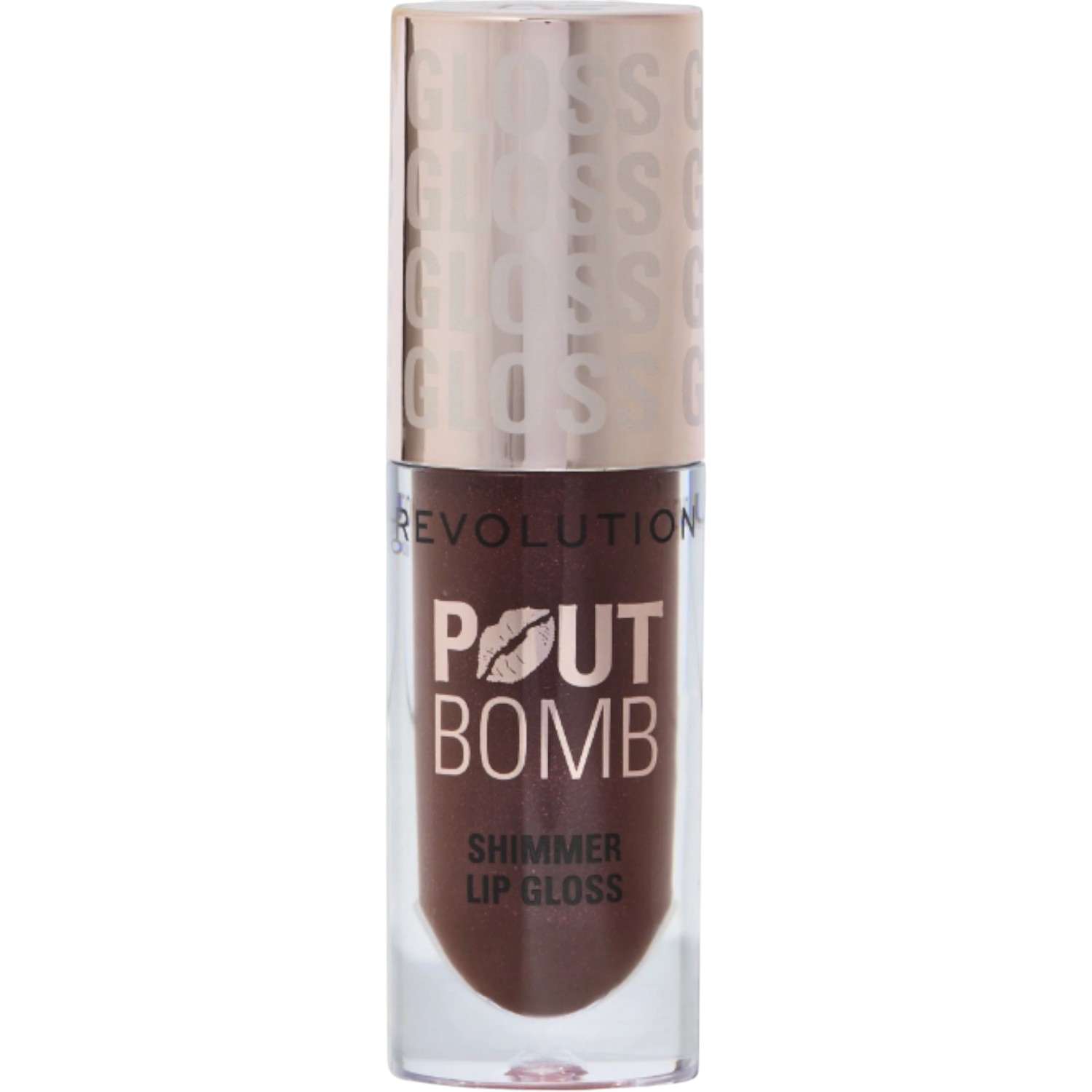 Makeup Revolution Pout Bomb Shimmer Gloss Błyszczyk do ust Chocolate Sparkle, 4,5 ml