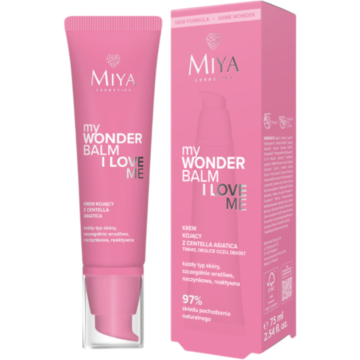 Miya myWONDERBALM I Love Me Krem kojący z centella asiatica, 75 ml