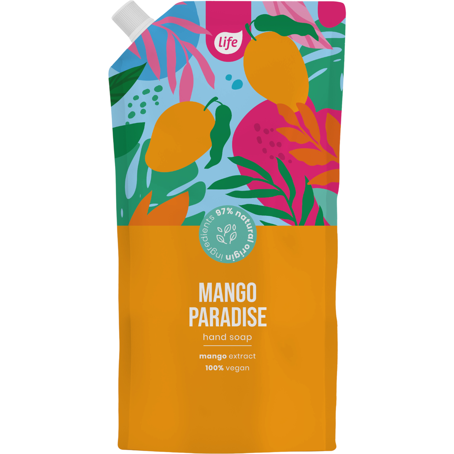 Life Mydło w płynie, Mango Paradise, Zapas 500 ml