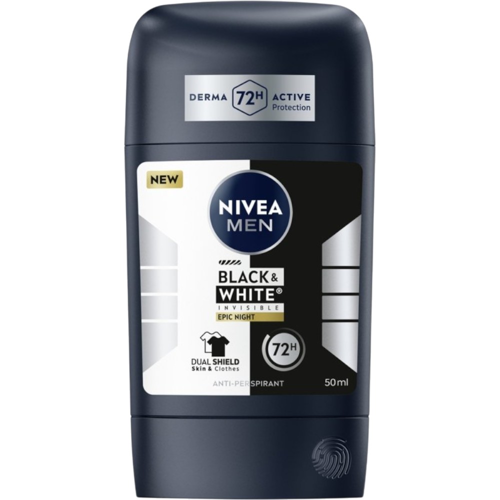 Nivea Men Deo Stick Black&White, Antyperspirant, Epic Night