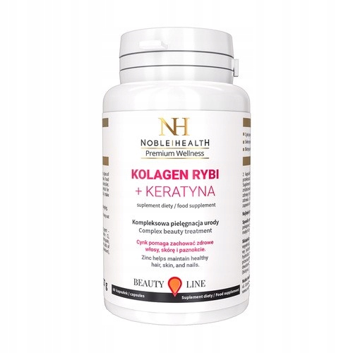 Noble Health Kolagen Rybi + Kreatyna, kapsułki 60 szt.