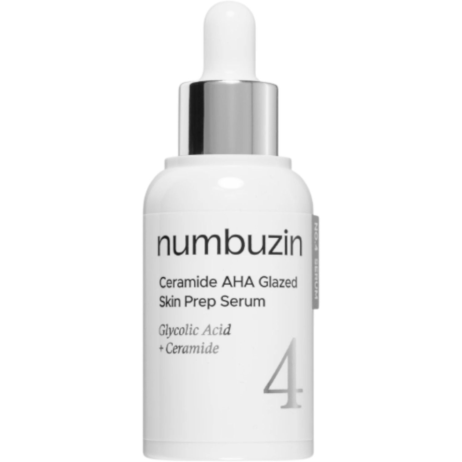 Numbuzin No.4 Ceramide AHA Glazed Skin Prep, Serum wygładzająco-nawilżające, 30 ml