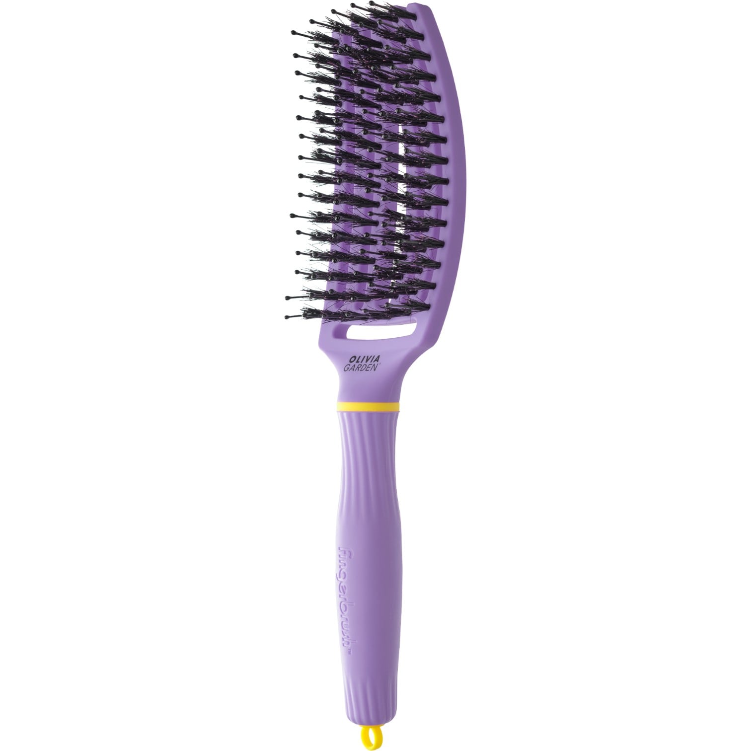 Olivia Garden Fingerbrush Care Iconic Boar&Nylon, Snuggle Purple