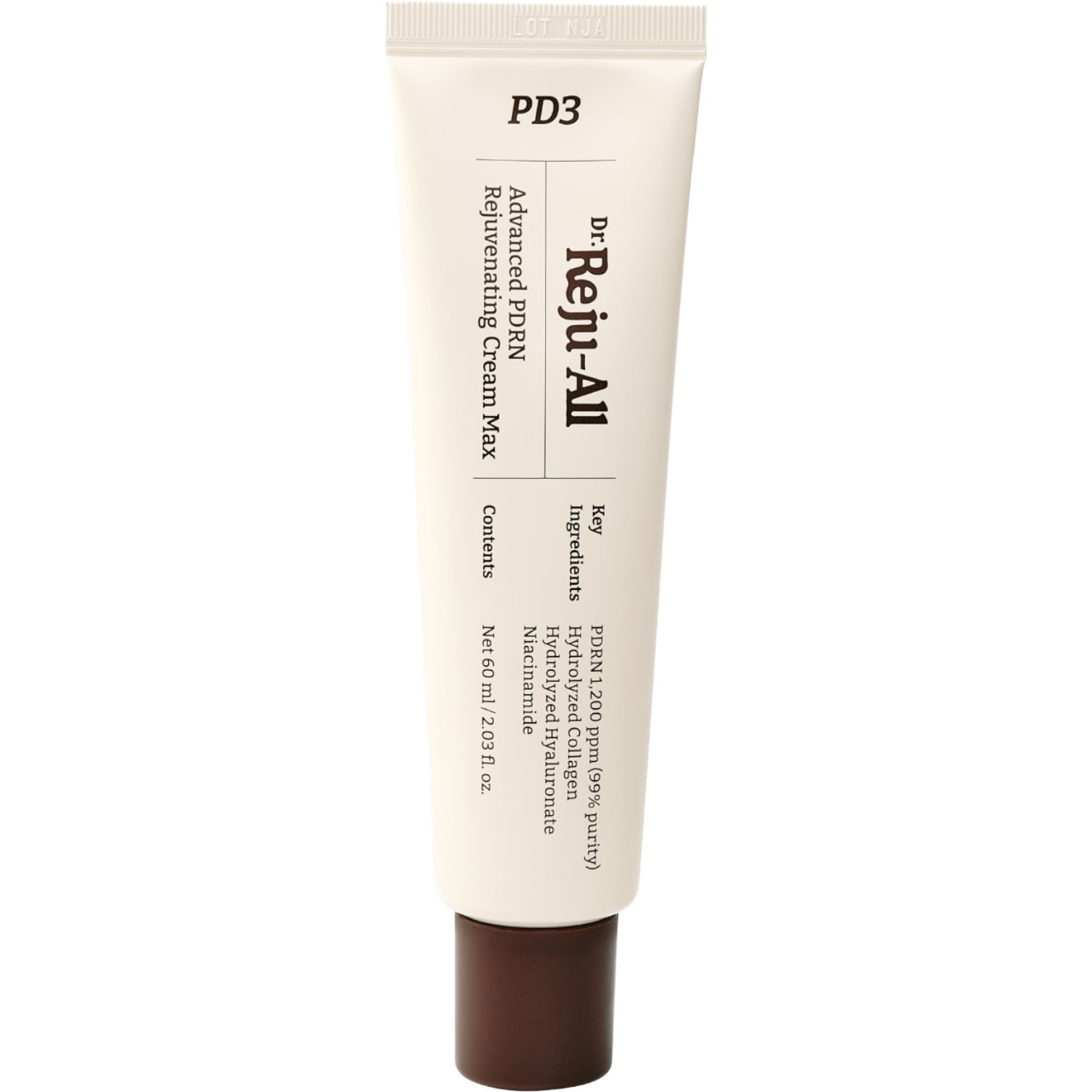 Dr.Reju-All Advanced PDRN Rejuvenating Cream Max, Intensywnie wygładzający krem do twarzy z niacynamidem i kolagenem, 60 ml