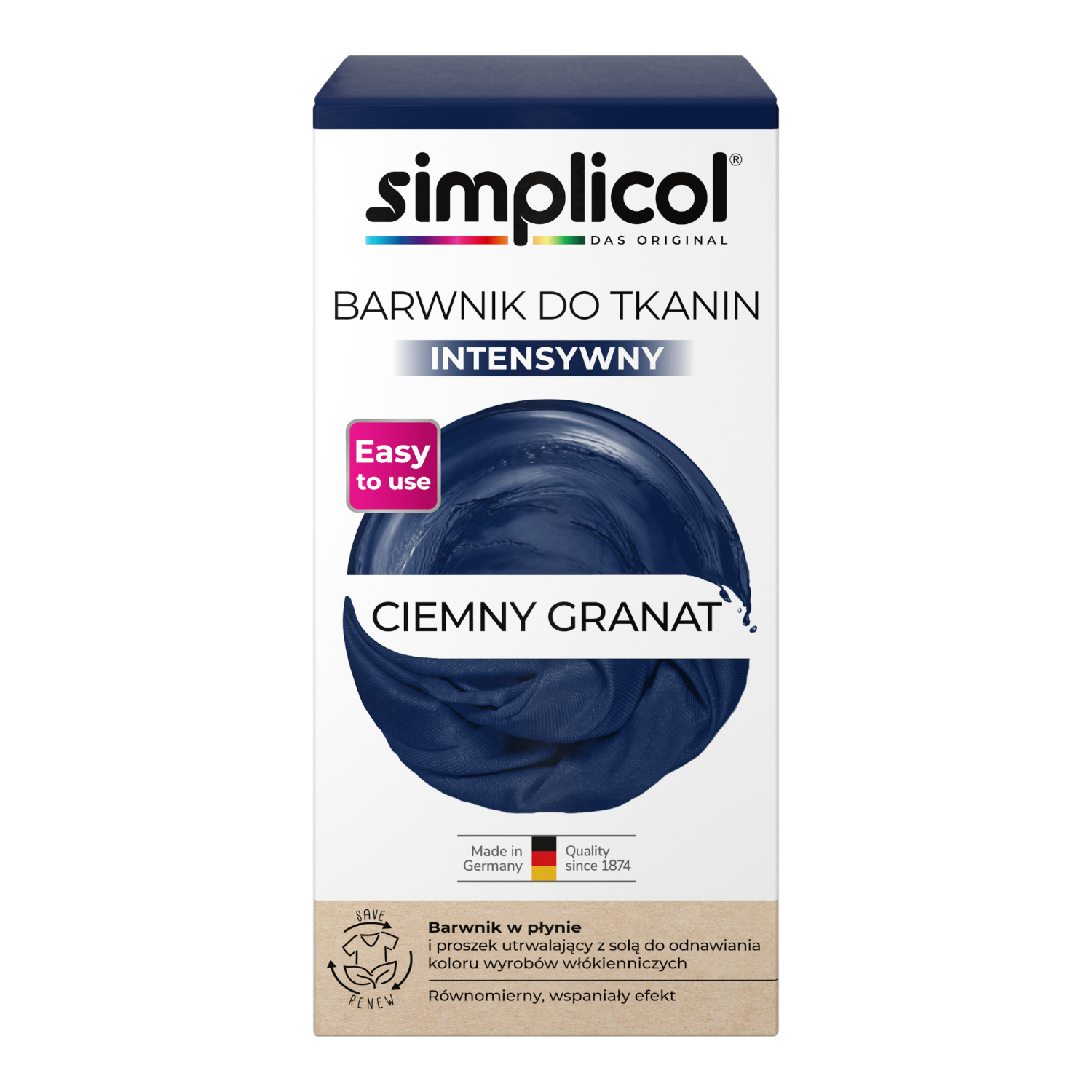 Simplicol Colorante per tessuti intenso, Blu Scuro