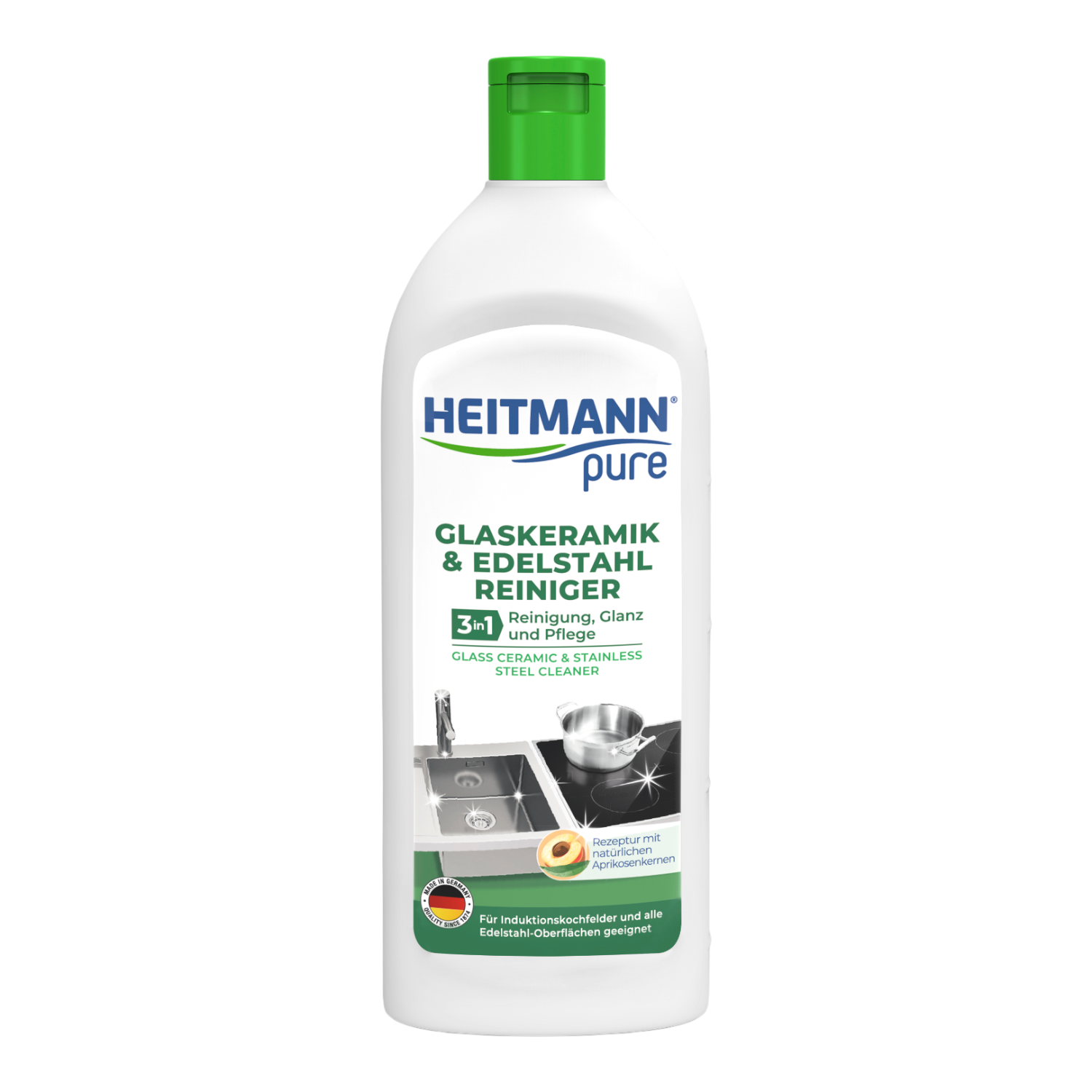 Heitmann Pure Mleczko do płyt ceramicznych i stali nierdzewnej