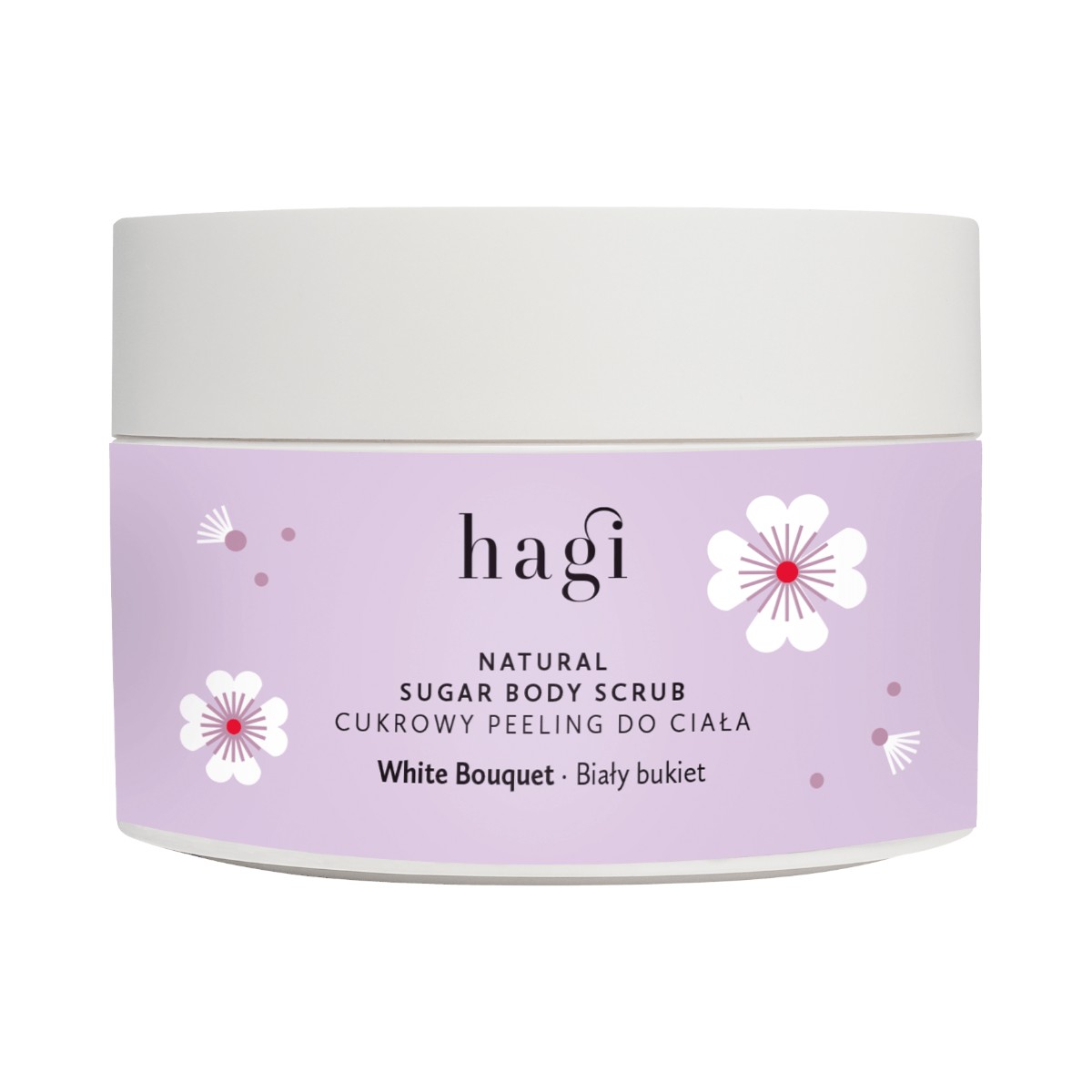 Hagi Biały Bukiet Naturalny Peeling cukrowy do ciała