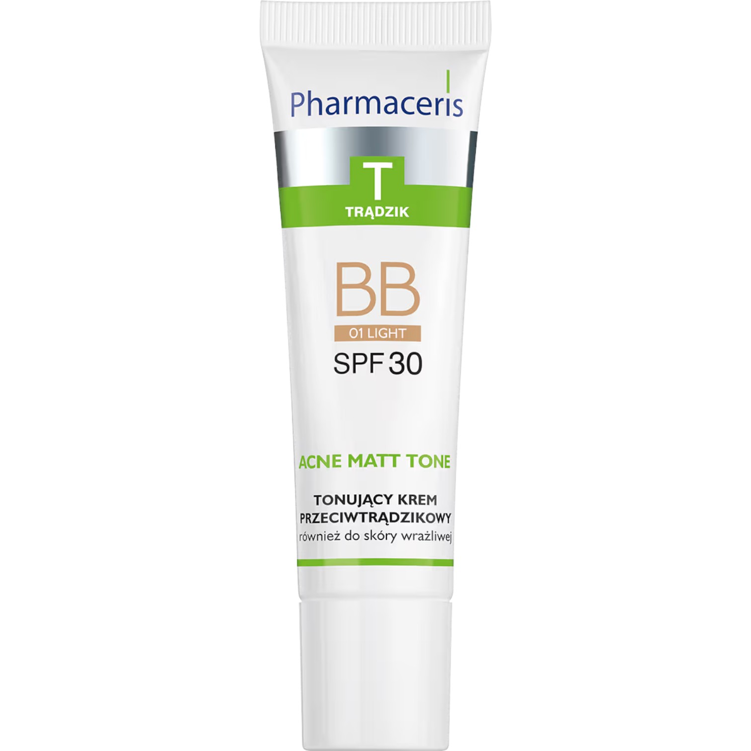 Pharmaceris T Acne Matt Tone Tonujący krem przeciwtrądzikowy BB, SPF30 01 Light, 30 ml