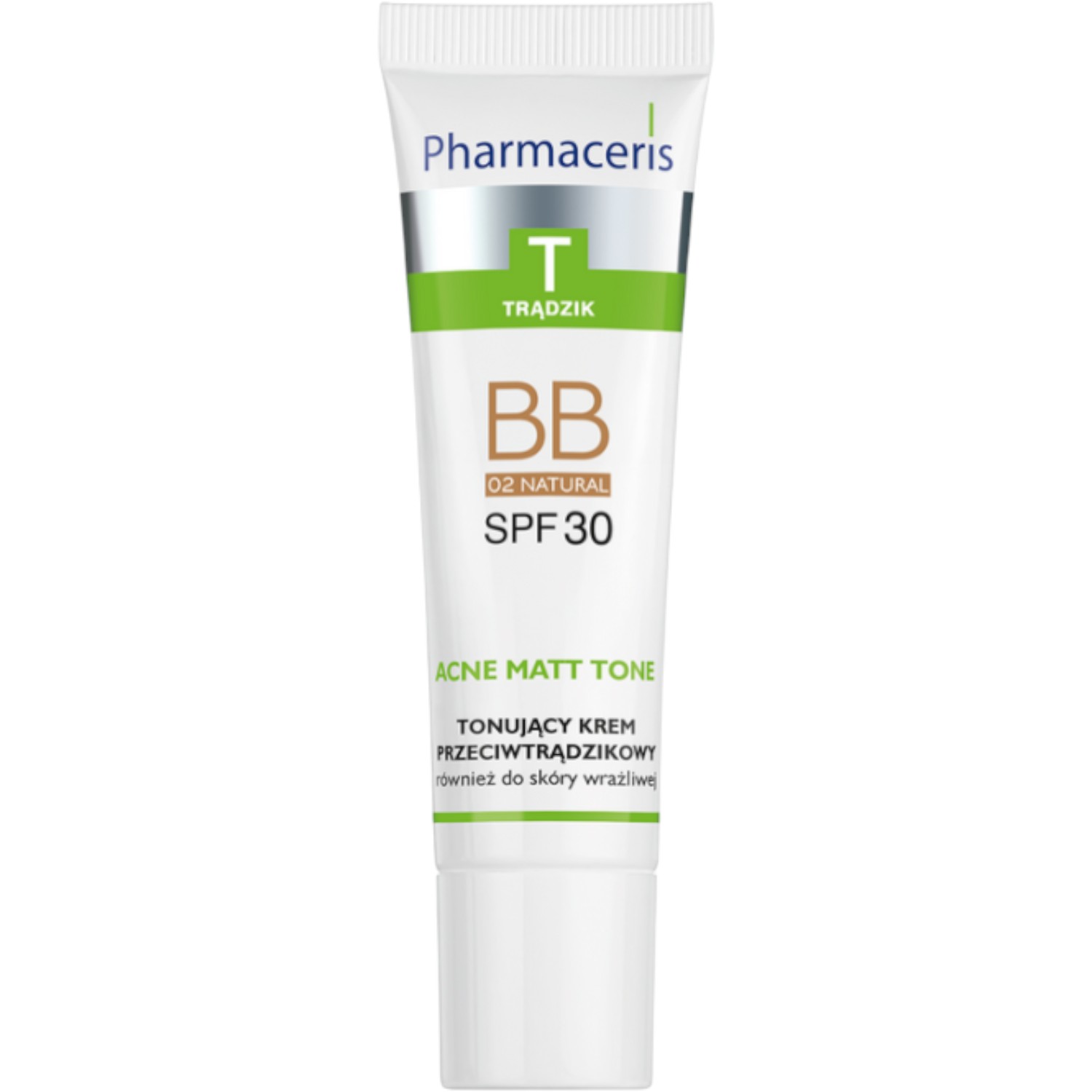 Pharmaceris T Acne Matt Tone Tonujący krem przeciwtrądzikowy BB, SPF30, 02 Natural