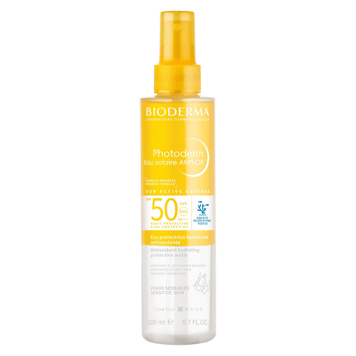 Bioderma Photoderm Eau Solaire Anti-Ox Antyoksydacyjna dwufazowa woda ochronna SPF 50