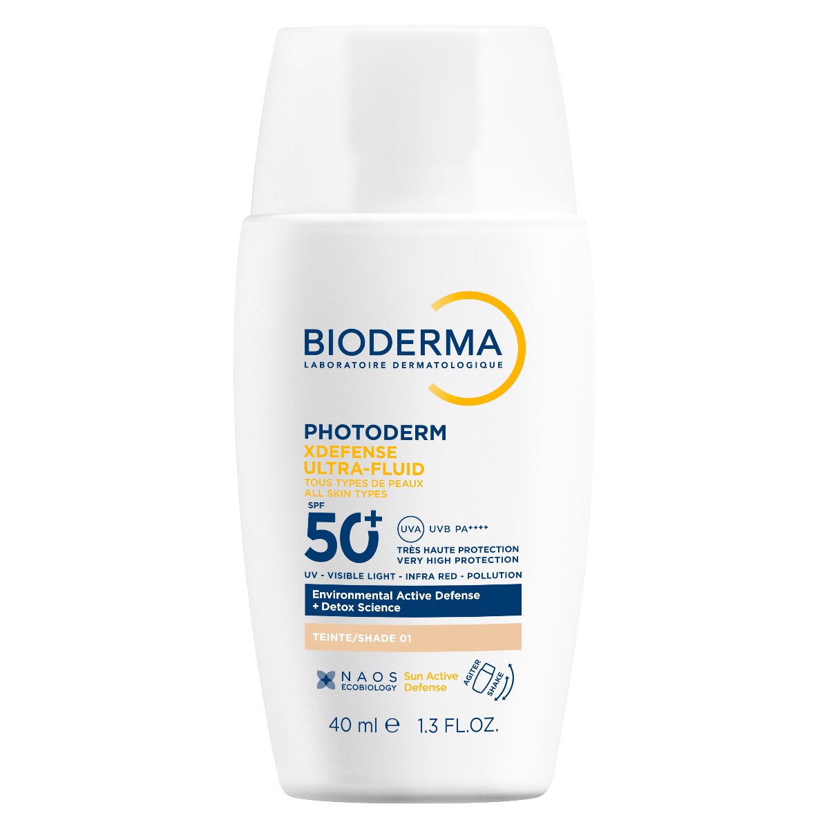Bioderma Photoderm XDefense Ochronny ultralekki fluid o działaniu detoksykującym SPF 50+, 01