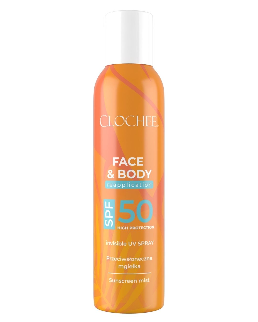 Clochee Przeciwsłoneczna mgiełka ochronna do ciała i twarzy, SPF50 