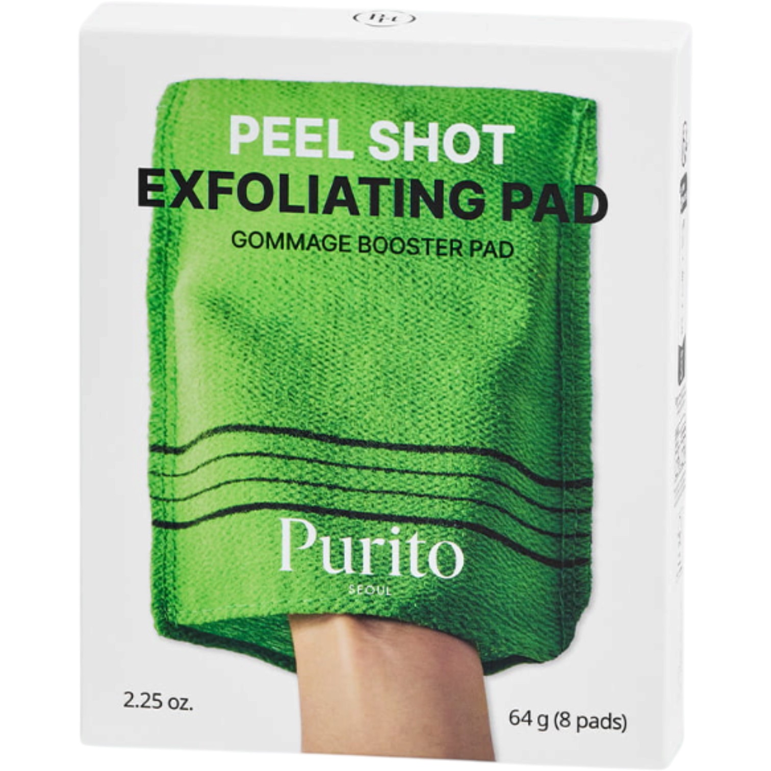 Purito Seoul Peel Shot Exfoliating Pad, Płatki złuszczające do twarzy, 8szt