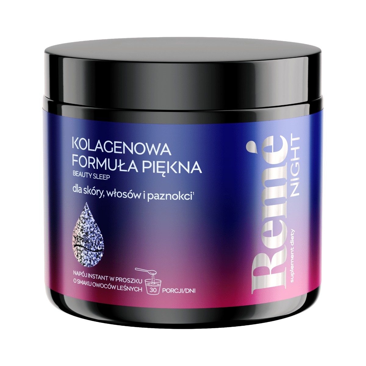 Reme Night Kolagenowa formuła piękna o smaku owoców leśnych