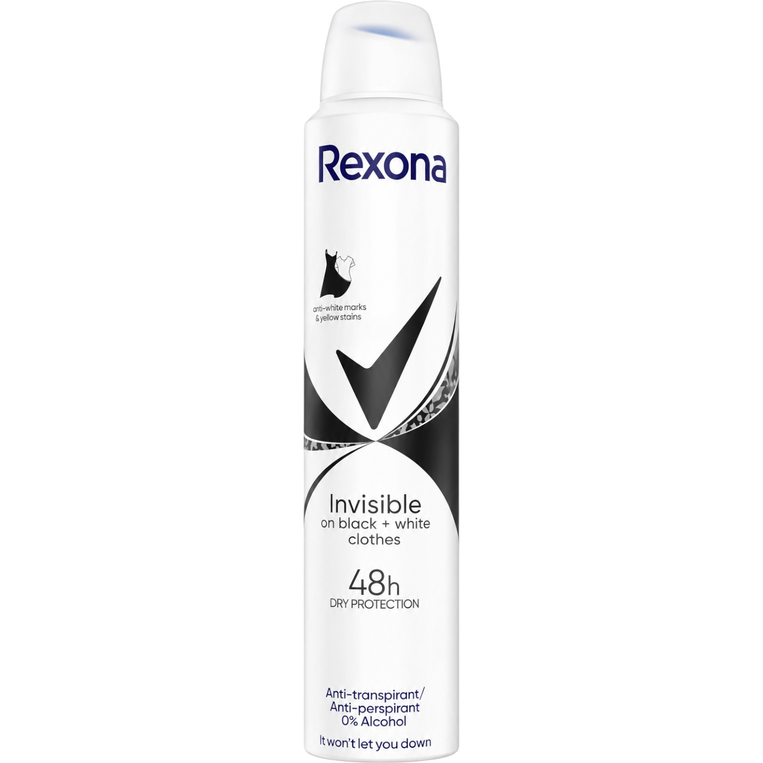 Rexona Dezodorant w sprayu, Invisible Black&White, 200 ml