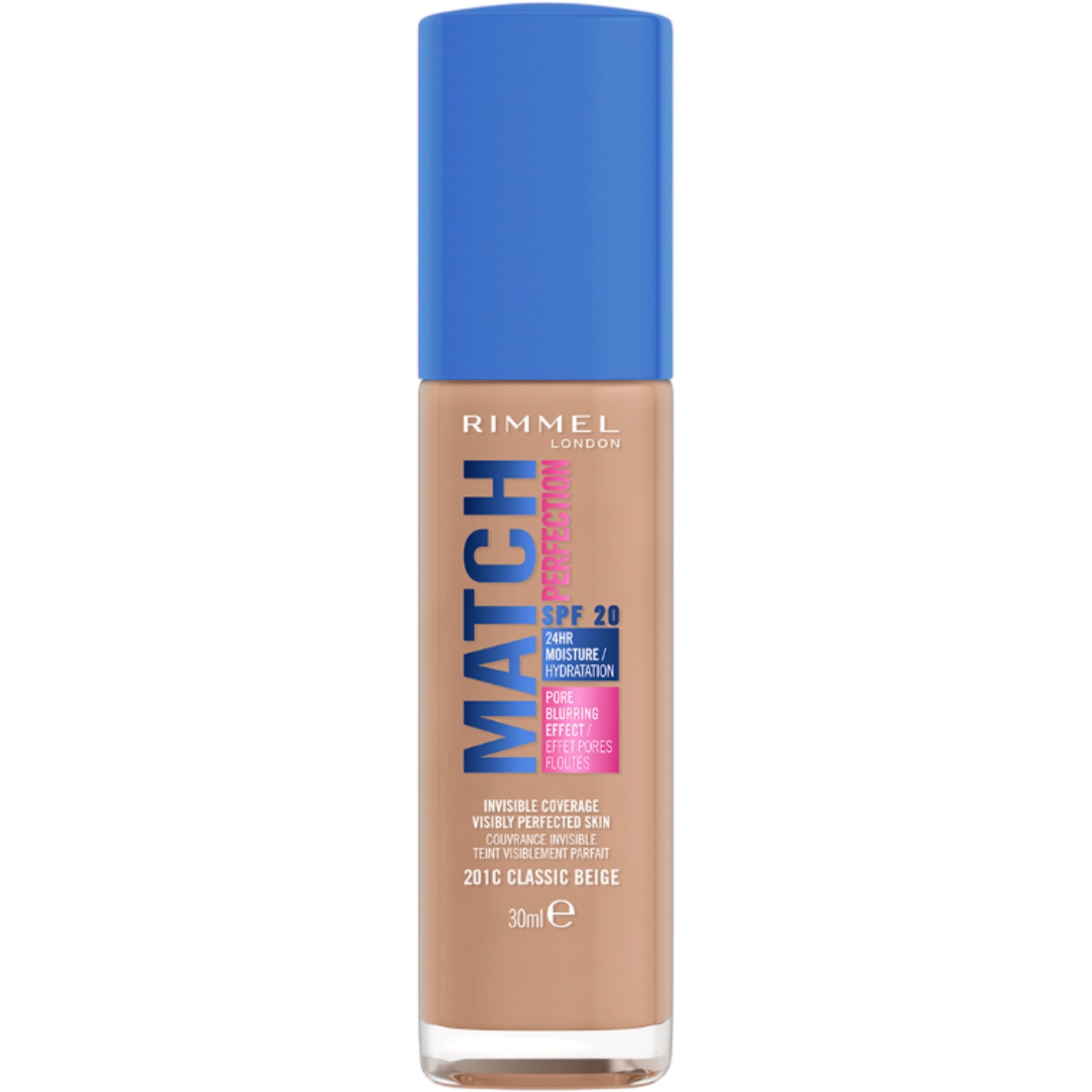 Rimmel Match Perfection Podkład do twarzy, 201C Classic Beige, 30 ml