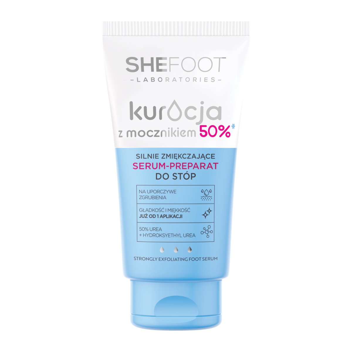 SheFoot Silnie zmiękczające serum do stóp z 50% mocznika