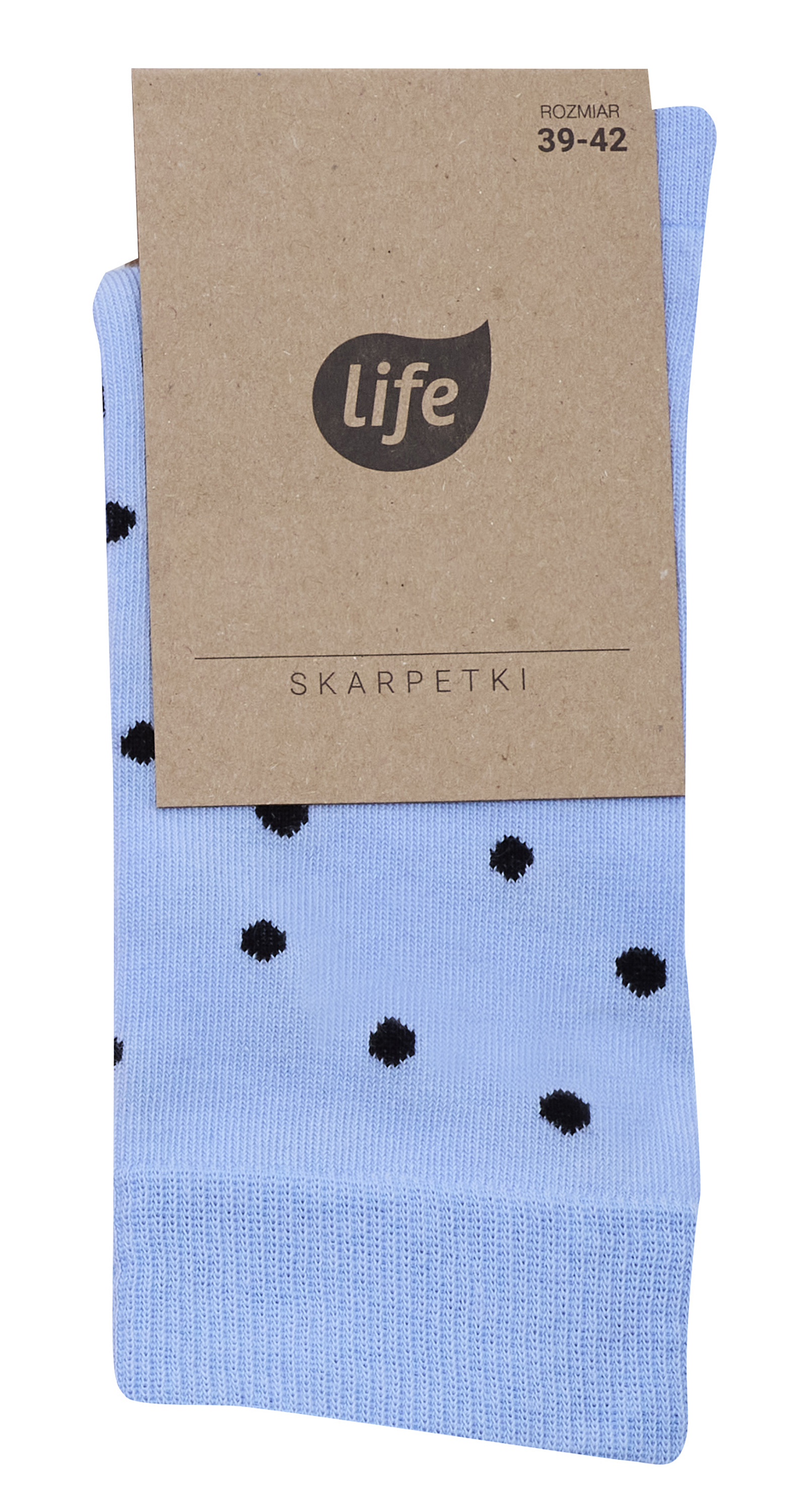 Life Calzini in cotone Hipster con motivo Dots taglia 35-38
