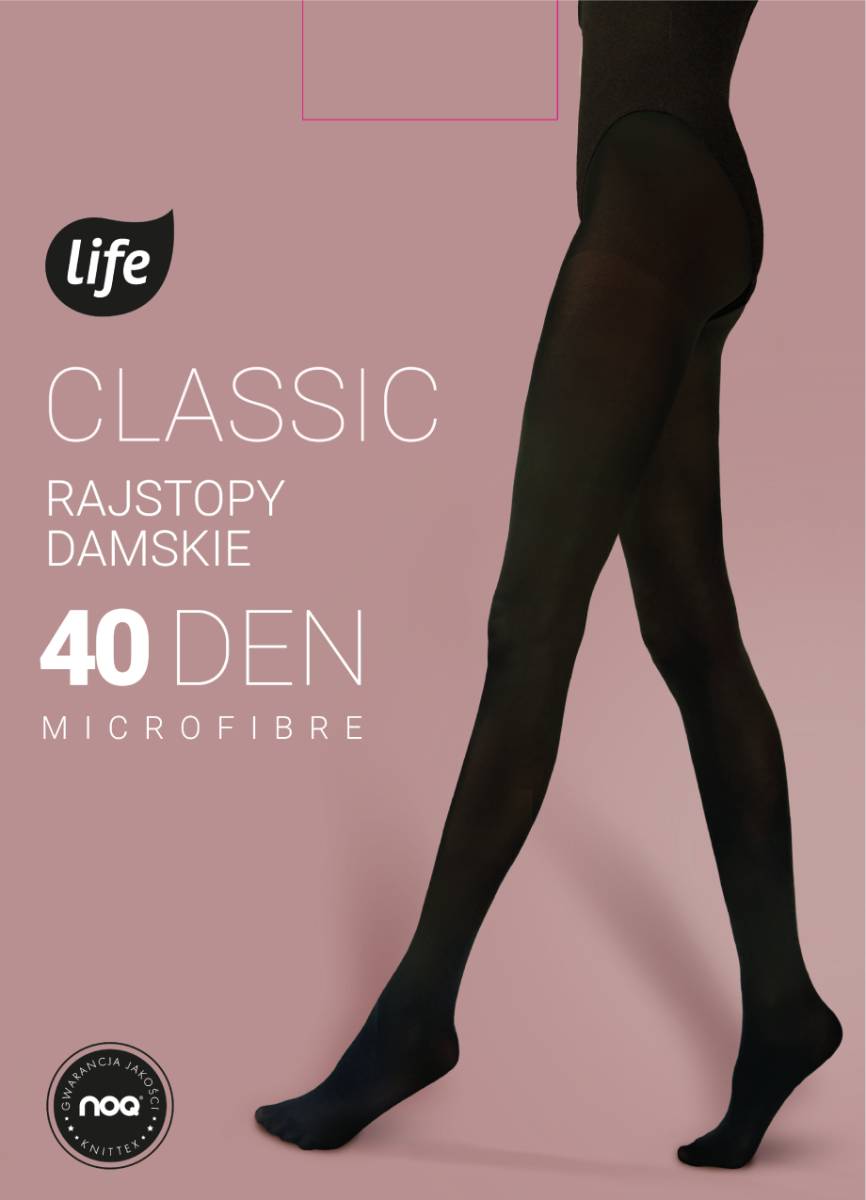 Life Rajstopy Classic MF 40 den nero