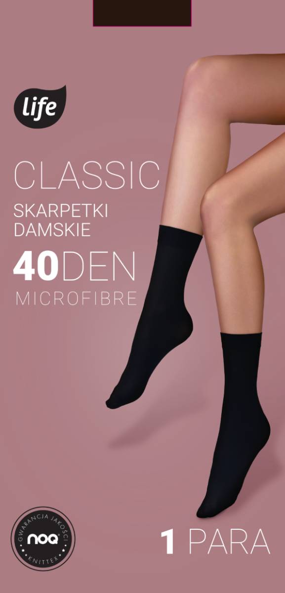 Life Skarpetki Classic MF 40 den 1 para