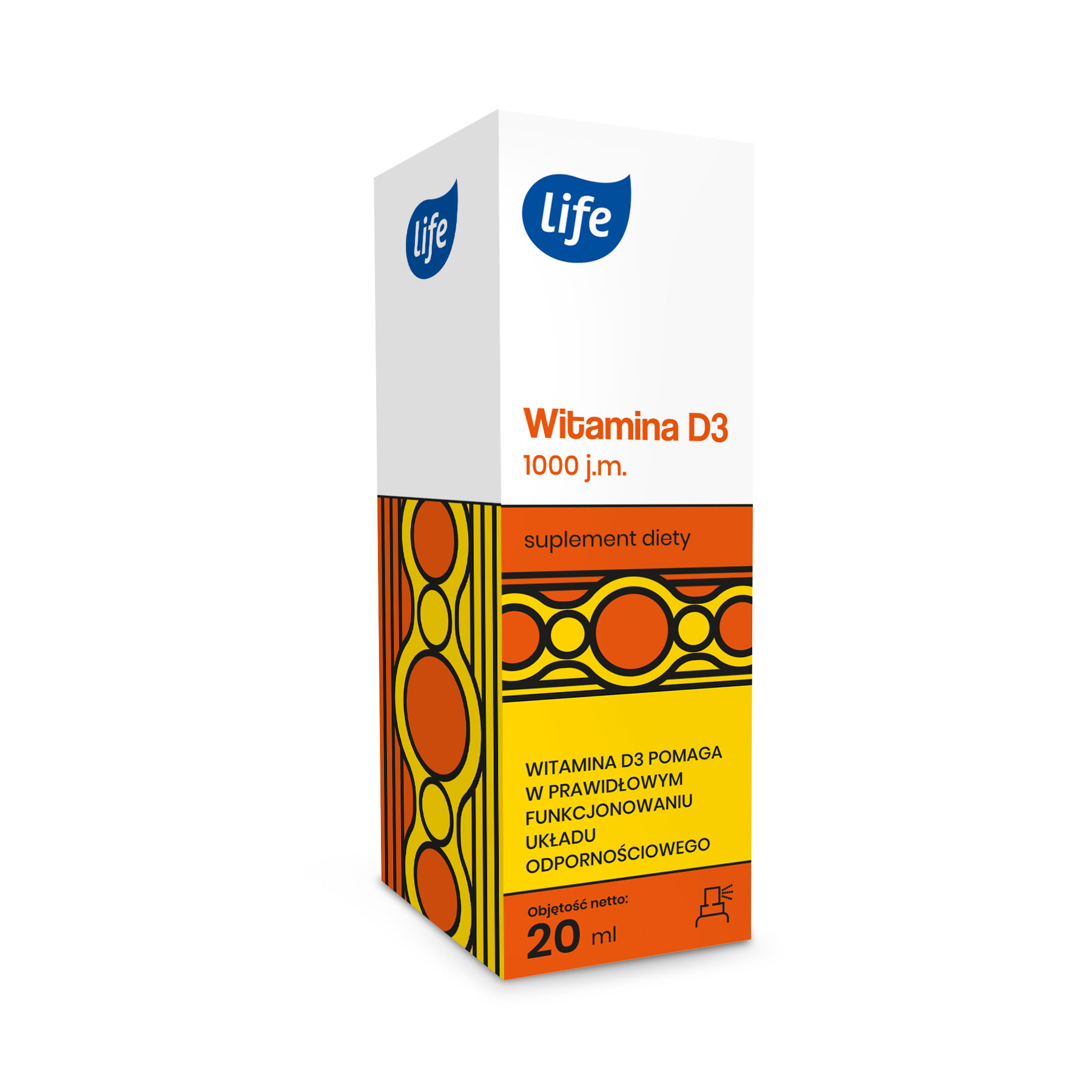 Life Witamina D3 1000 j.m. spray 20 ml