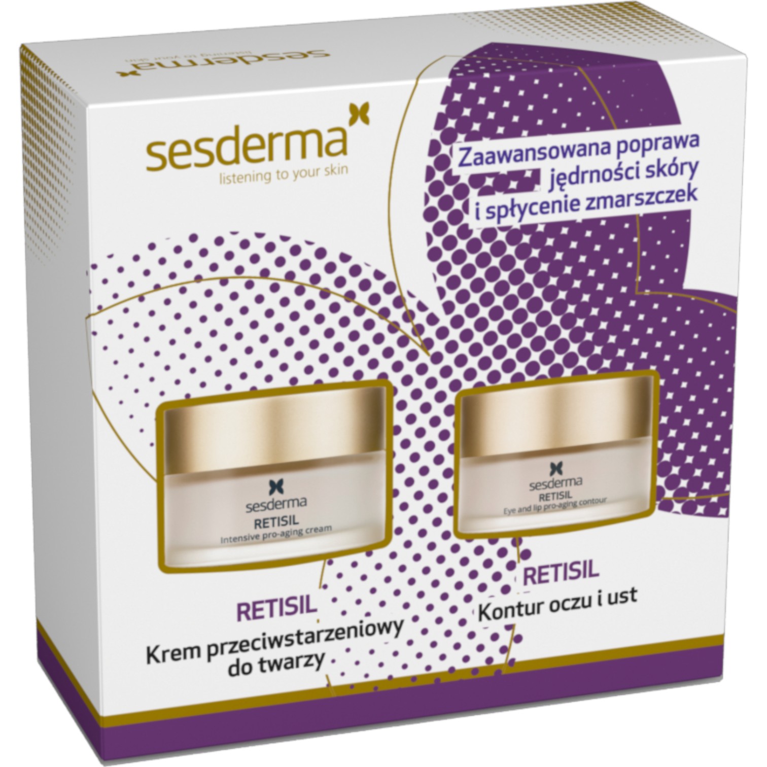 Sesderma set natalizio Retisil: Crema antietà 50ml + Contorno occhi 30ml