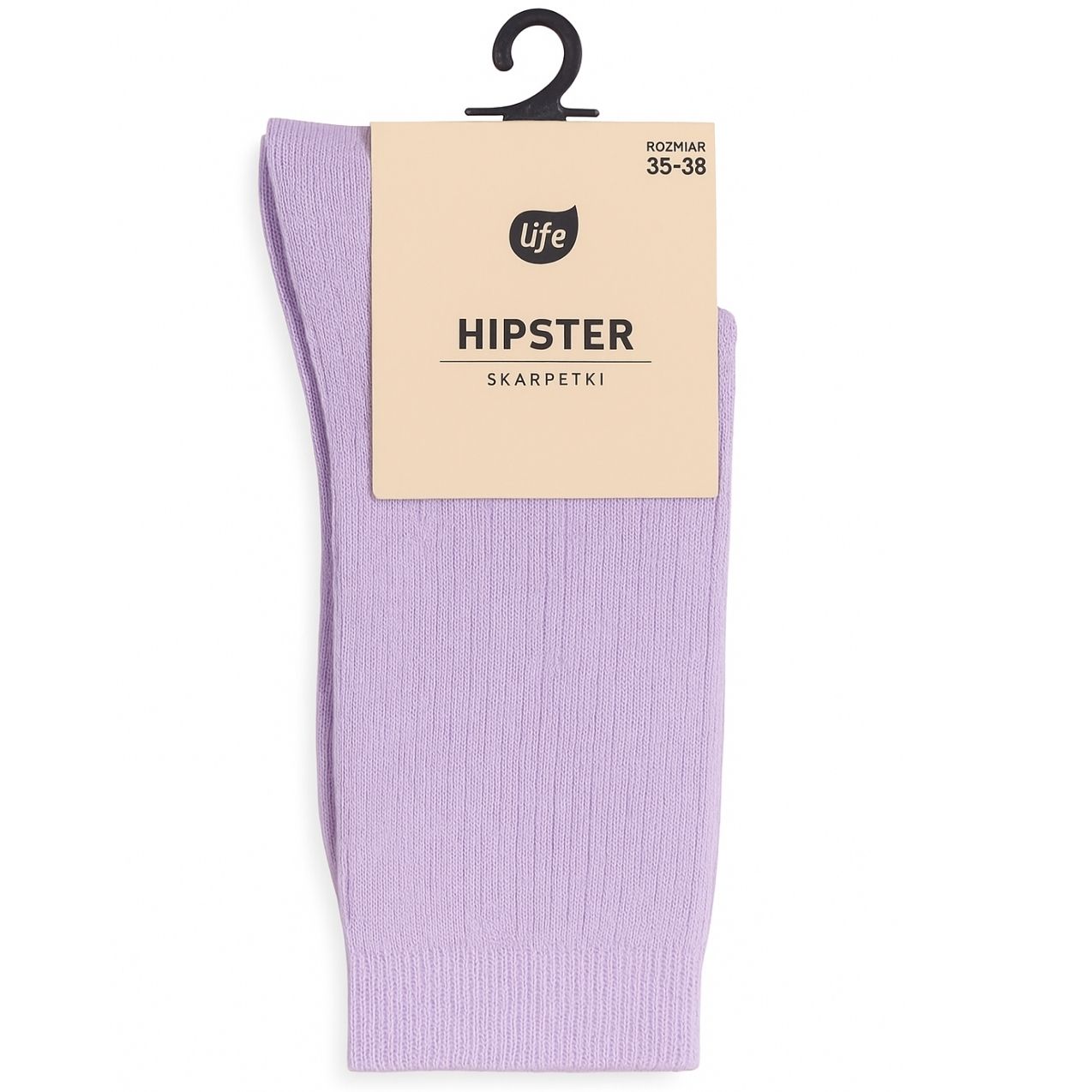 Life Skarpetki prążki Lavender 35-38