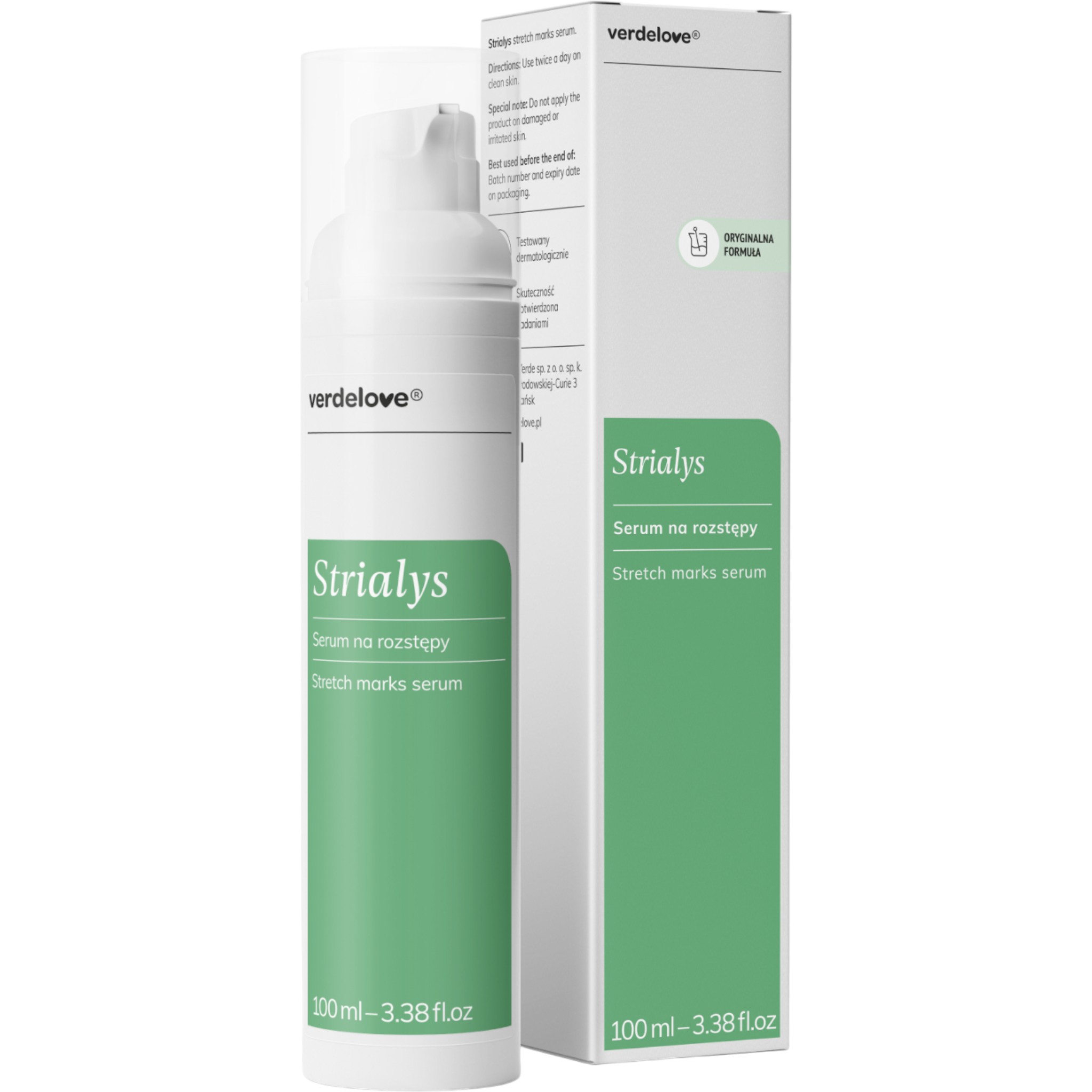 Verdelove Strialys, Serum do pielęgnacji skóry z rozstępami