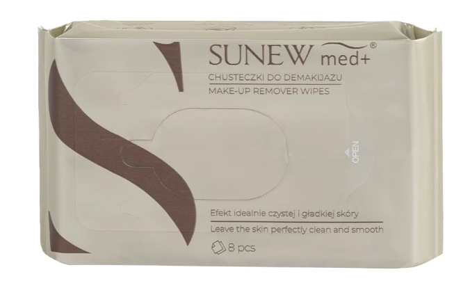 Sunew Med+ Salviette struccanti, 8 pz