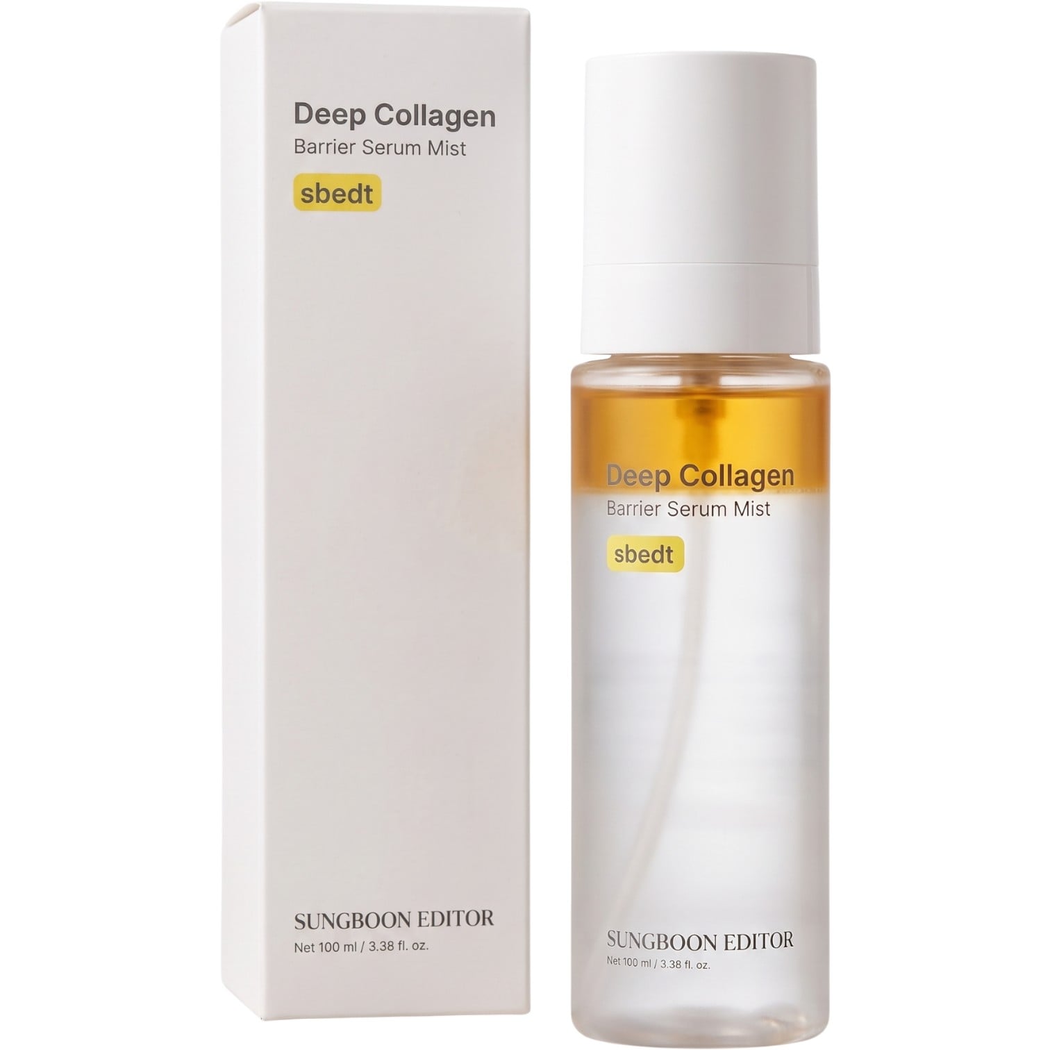 Sungboon Editor Deep Collagen Barrier Serum Mist, Rozświetlająco-nawilżająca mgiełka do twarzy, 100 ml
