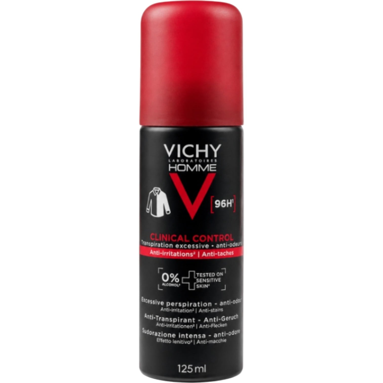Vichy Homme 96h Clinical Control spray, Antyperspirant dla mężczyzn