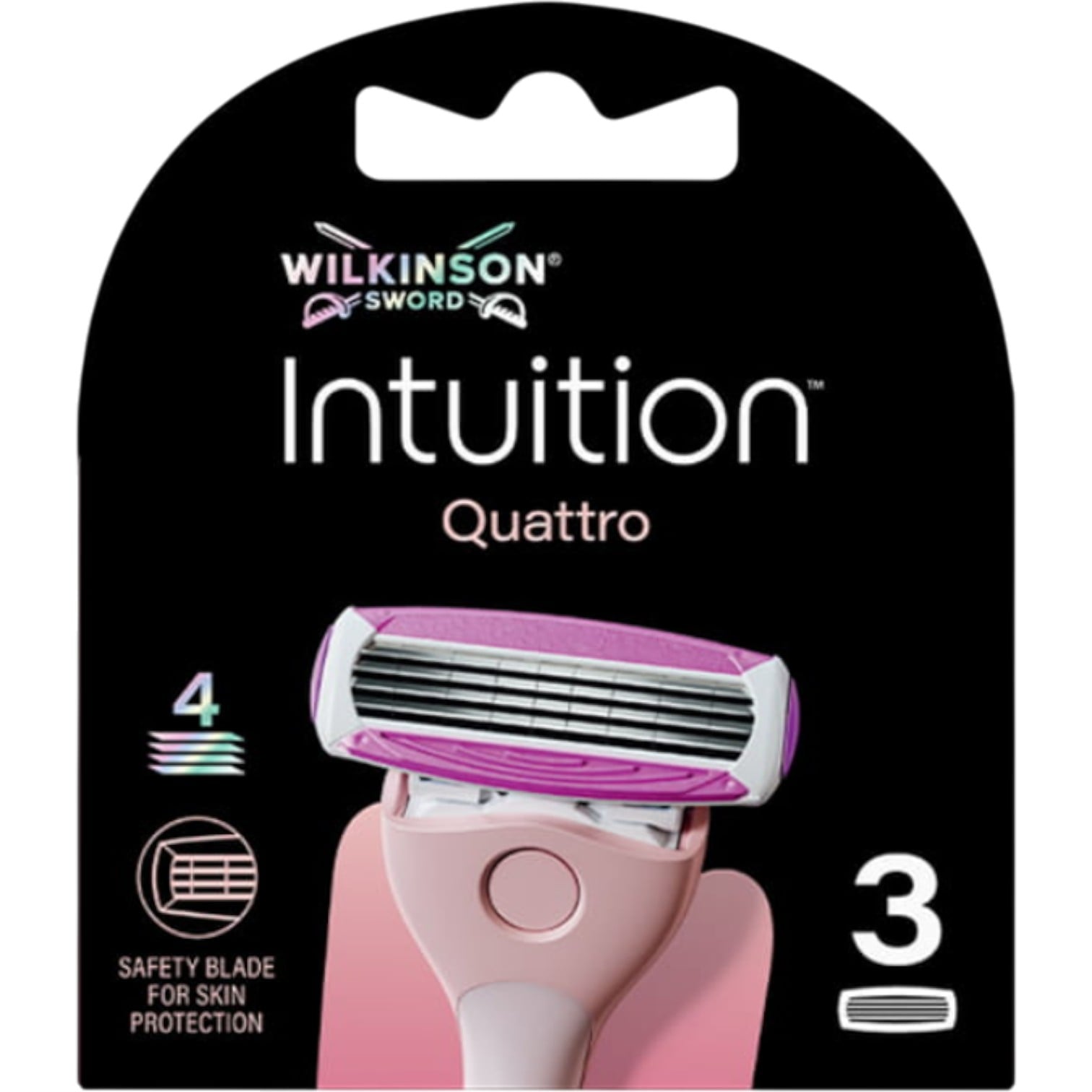 Wilkinson Quattro for Women Sensitive blades, 3 szt.